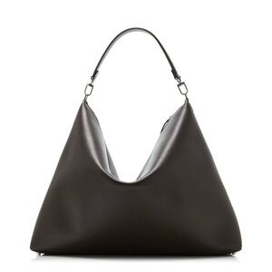 Toteme brown, large Leather Tote Bag grainy leather scoop tote